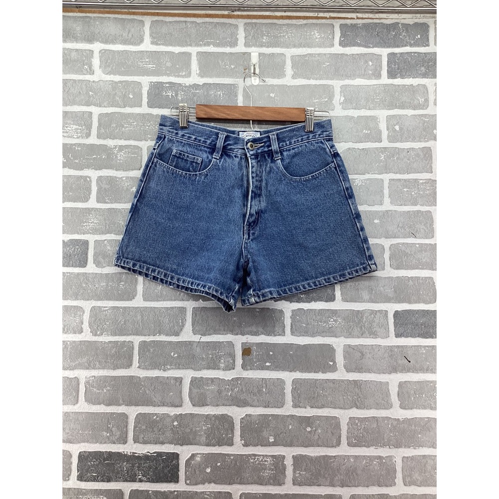 Vintage Carolina Blues High Waisted Denim Shorts Dragonfly Embroidery Size 6